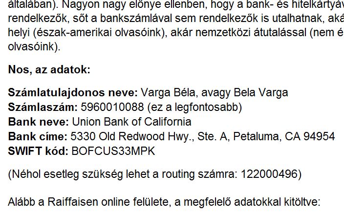 Kuruc.info: nem csak a domain, a bankszámla is Bela Vargáé