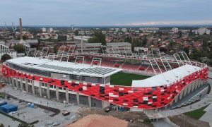 Nemsokára elkészül Szijjártó Péter kedvenc focicsapatának stadionja - drónfelvételek