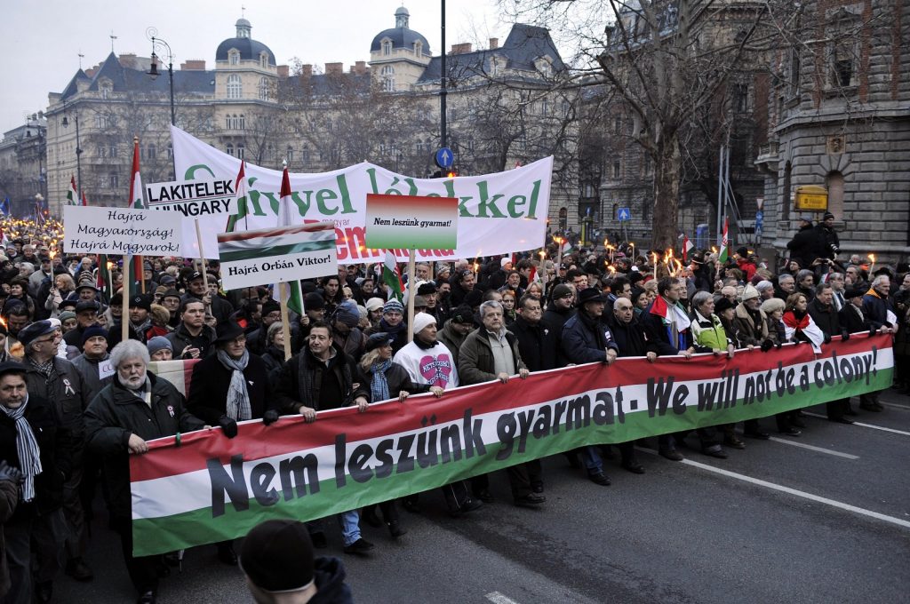 Demonstráció Békemenet Magyarországért