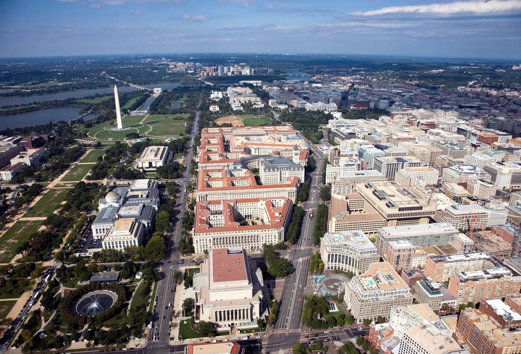 1200px Aerial View Of Federal Triangle Facing West