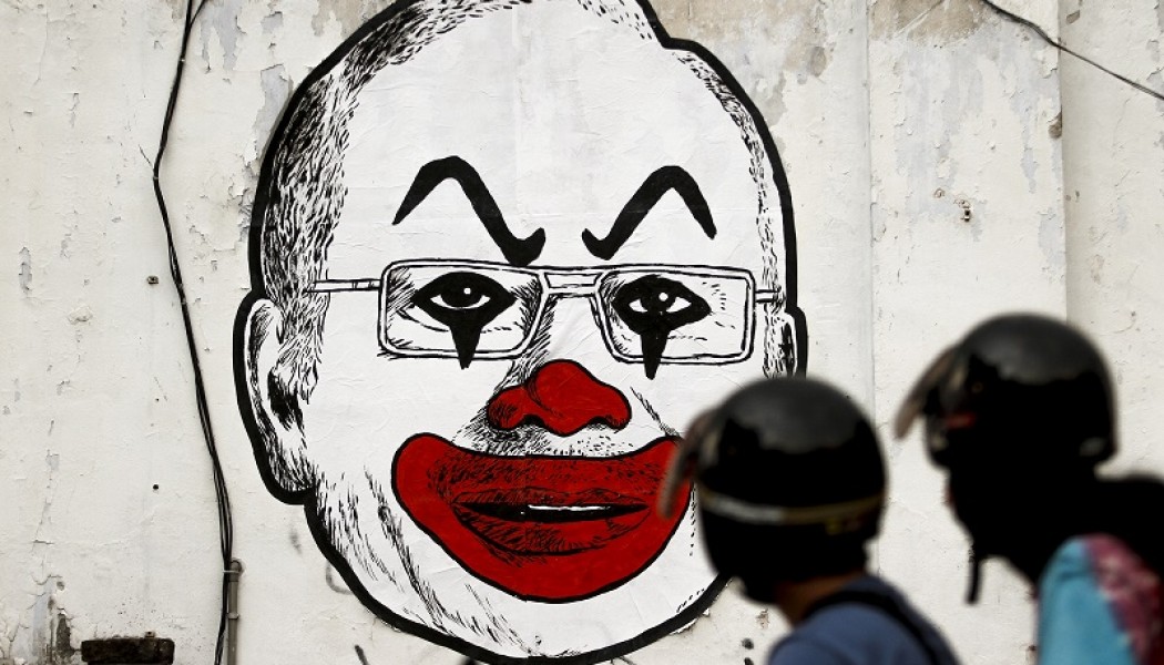 Fahmi Reza híressé vált bohóc-graffitije