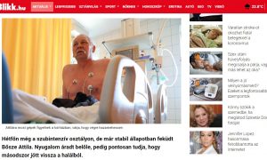 A Blikk bemehetett a győri kórházban fekvő újraélesztett szívbeteghez, a családtagok nem