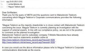 A Magyar Telekom leányvállalata is érintett a macedón lehallgatási botrányban