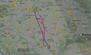 Tegnap Belgrádban járt az Orbán által is használt osztrák magánrepülőgép
