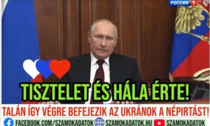 „Tisztelet és hála Putyinnak!” – nyílt Kreml-propaganda fideszes csatornákon