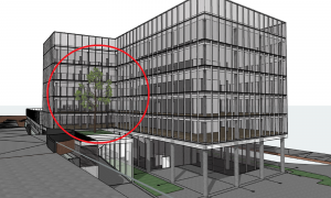 Egyetlen fát ültetnek a hétemeletes üveg-beton irodaházhoz a hősziget-hatás ellen Újbudán