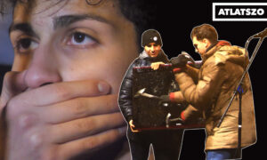 Befogott száj és kalapáccsal szétvert plazmatévé – Videóriport a köztévé előtti diáktüntetésről