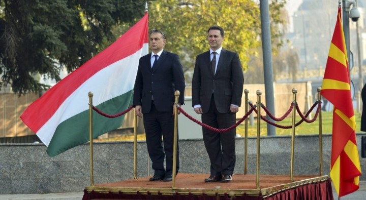 Orbán Viktor látogatóban Nikola Gruevszkinél 2013-ban. A két miniszterelnök között baráti a viszony. Fotó: Miniszterelnöki Sajtóiroda/MTI/Burger Barna