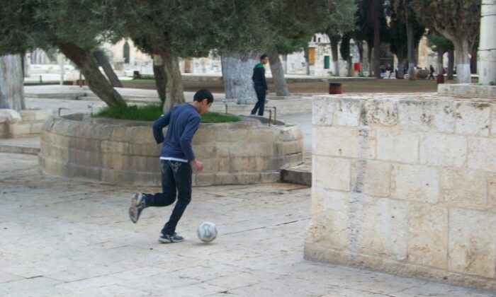 East Jerusalem Boy Playing Football