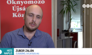 A kormánytagok vagyonáról beszélt Zubor Zalán az ATV Heti Napló című műsorában