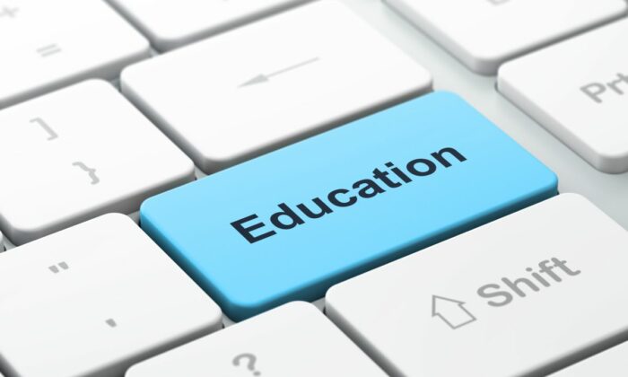 Education Blue Key On Keyboard