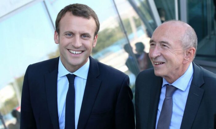 Emmanuel Macron Gerard Collomb Sipa