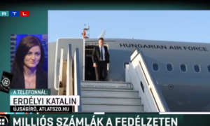 Orbán Viktorék katonai repülős útjairól beszélt Erdélyi Katalin az RTL Híradóban és a Klubrádióban