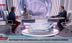 Hont András a HírTV-ben vitatkozott a Magyarországon épülő akkumulátorgyárak hasznáról