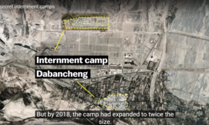 Műholdfelvételeken a kínai átnevelőtáborok, ahova az ujgurokat zárja az állam