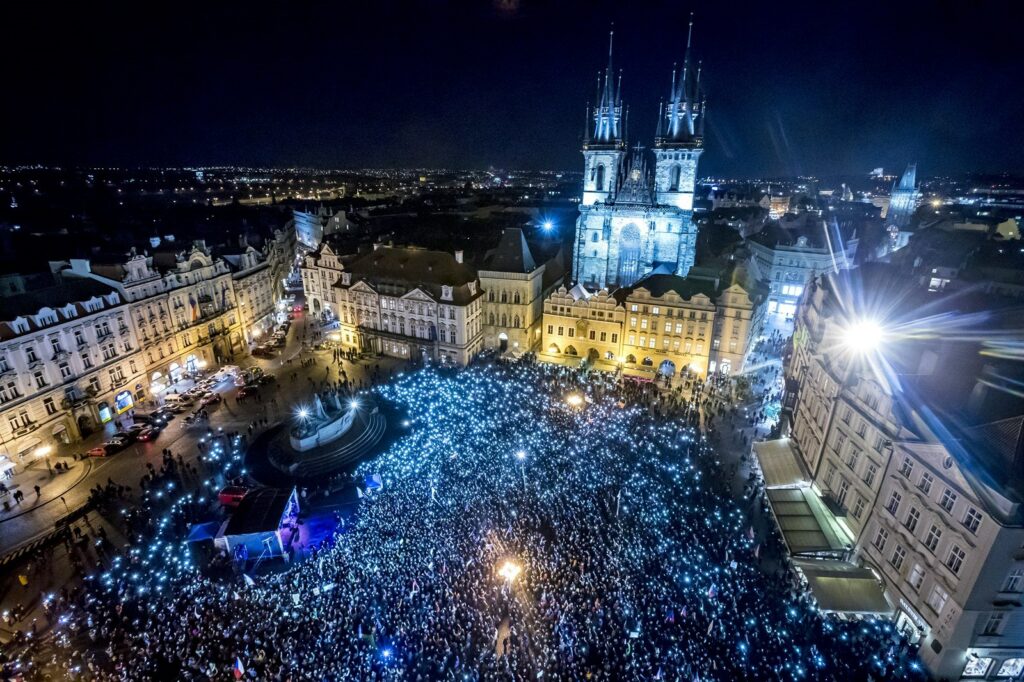 Praha Demonstrace