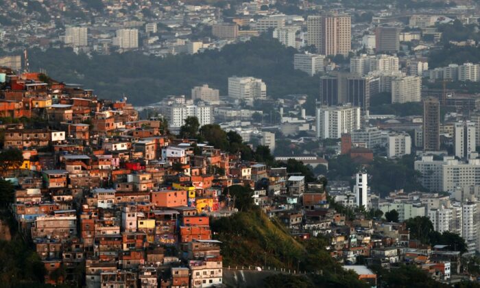 A View Of The Turano Slum In Rio De Janeiro