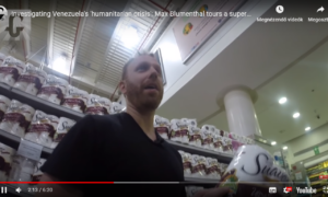 Élelmiszerrel teli venezuelai szupermarketből jelentkezett be az egyik orosz propagandatévé