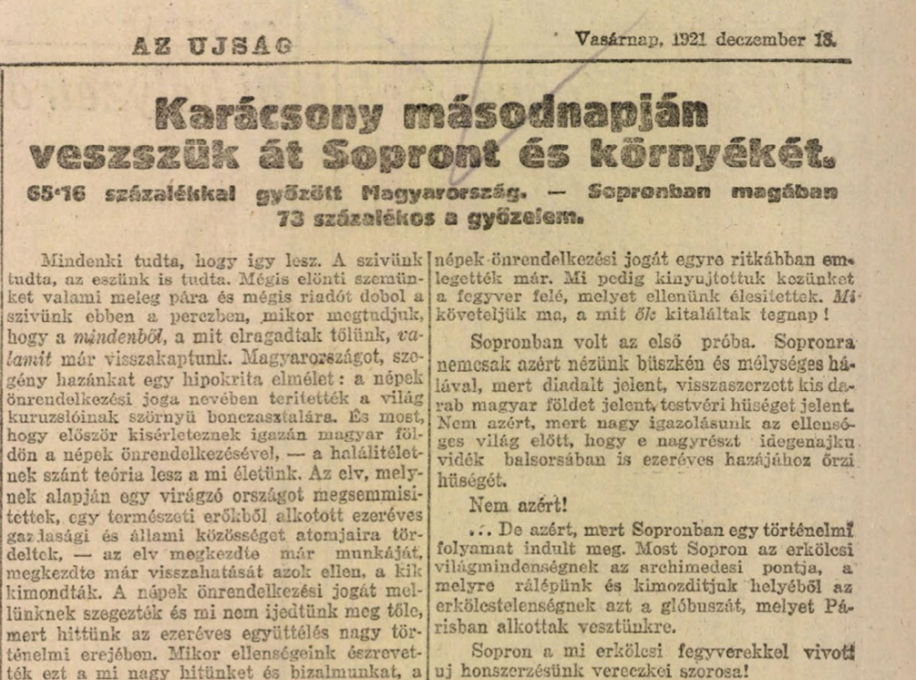 Sopron Az újság