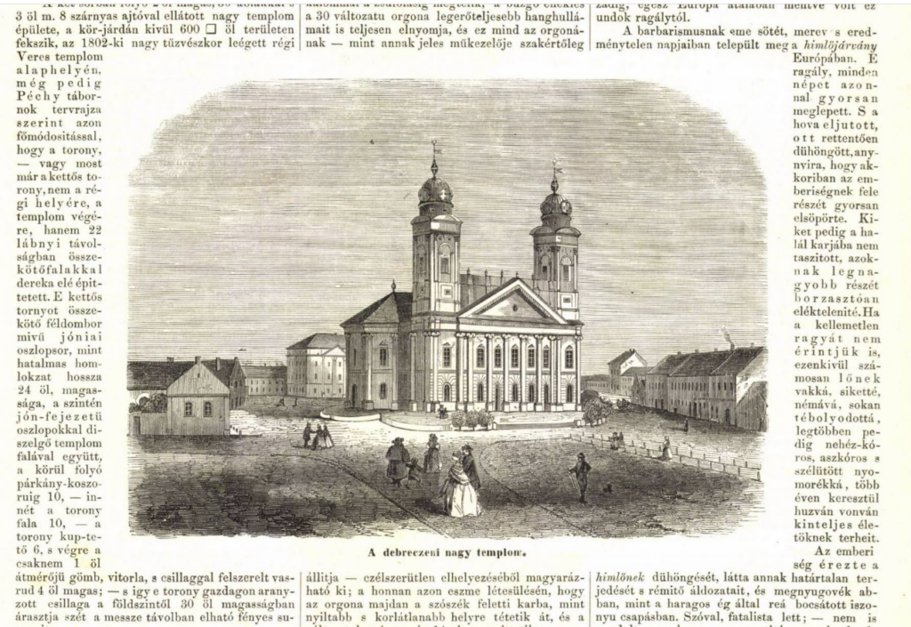 Debreceni Nagy Templom Vasárnapi Újság 1863