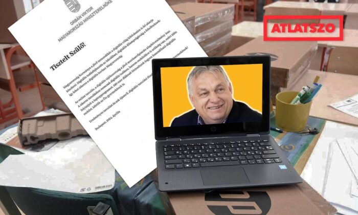 Orbán Viktor levelével osztottak notebookot a gyerekeknek a választás előtt