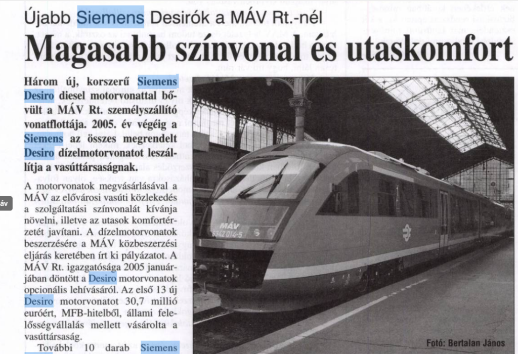 Ujsagcikk Desiro