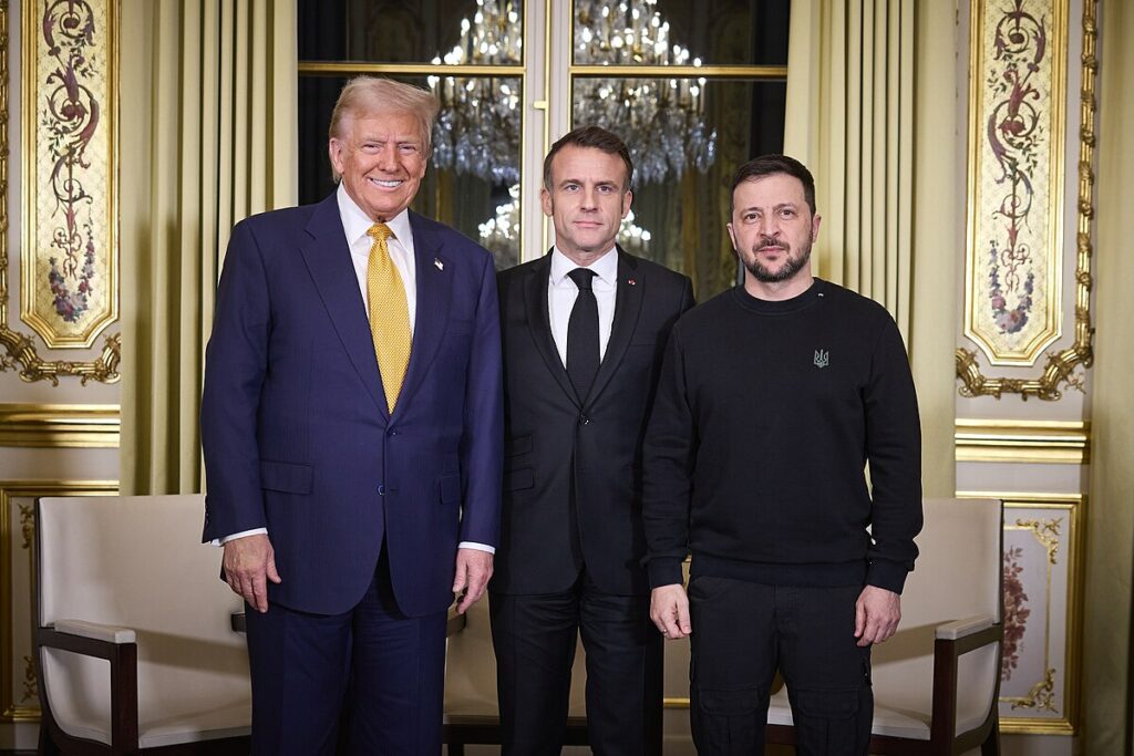 Paris Hosted A Trilateral Meeting Between Volodymyr Zelenskyy, Emmanuel Macron And Donald Trump On 7 December 2024 2