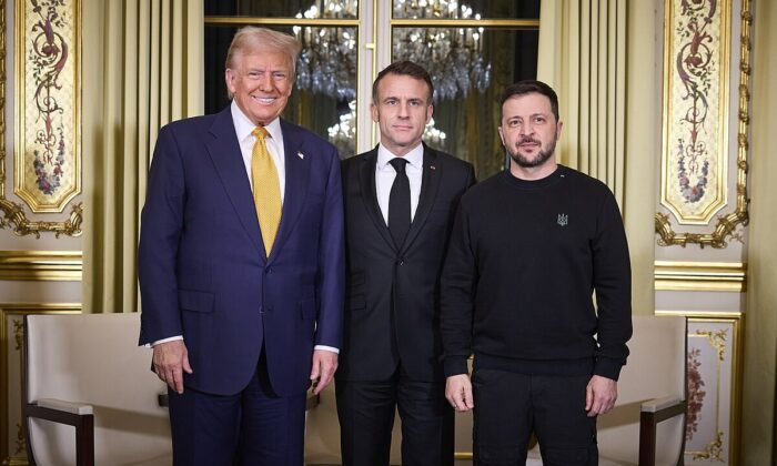 Paris Hosted A Trilateral Meeting Between Volodymyr Zelenskyy, Emmanuel Macron And Donald Trump On 7 December 2024 2
