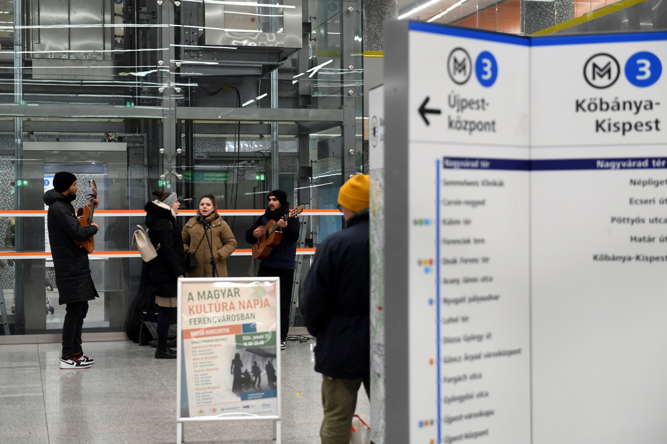 A magyar kultúra napja koncertek a metróállomásokon