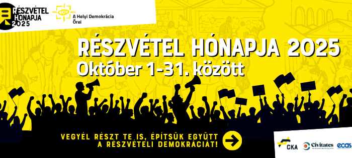 „Aktív civil részvétel nélkül nincs demokratikusan működő társadalom” – programok a Részvétel Hónapja keretében