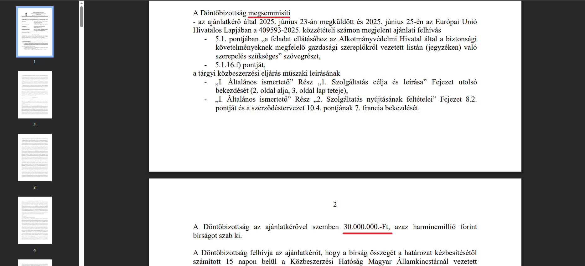 Kdb határozat részlet