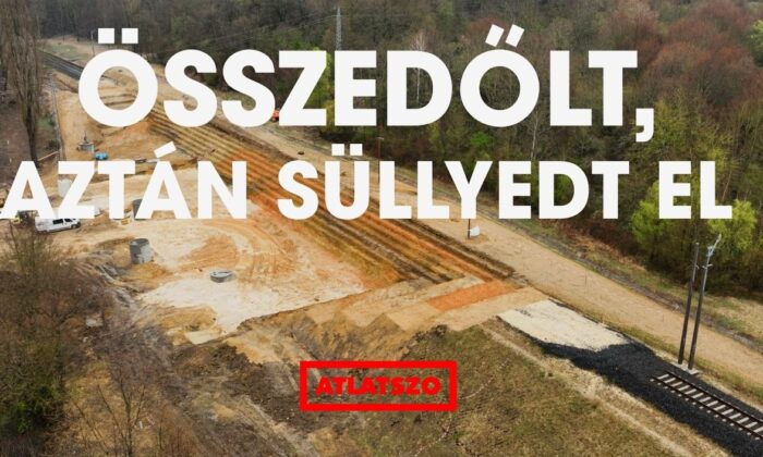 Összedőlt, aztán süllyedt el – Spórolás ilyen sokba még nem került a MÁV-nak