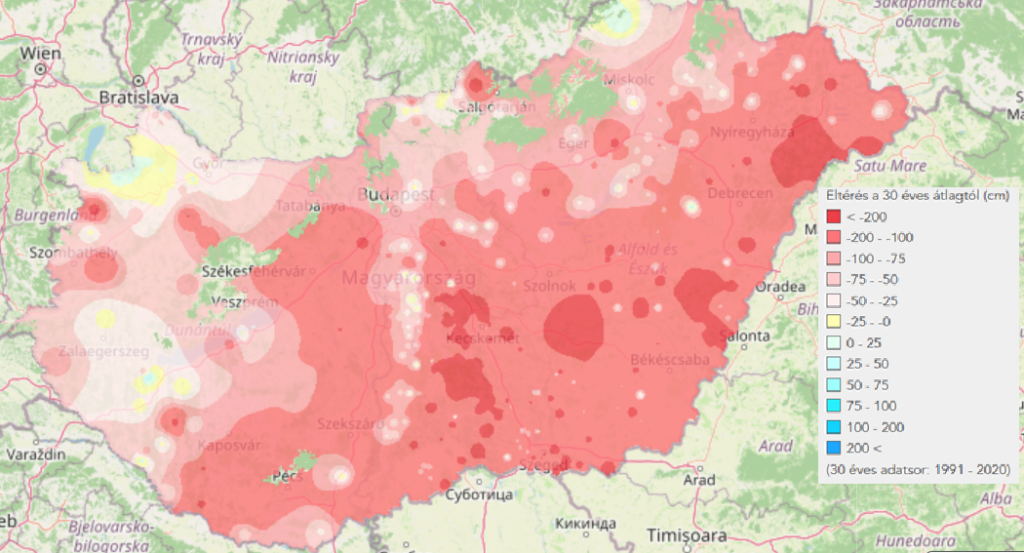 Kútmonitoring térkép