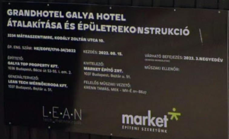 Market tábla