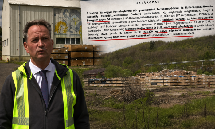 Évekig tároltak a szabadban 600 tonna akkumulátort egy salgótarjáni hulladéktelepen
