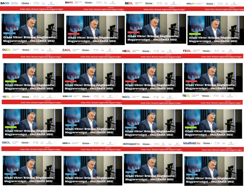 444 orban megyei napilapok