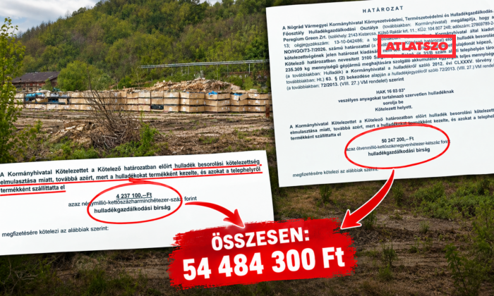 54 millió forintra hízott a bírság a Salgótarjánban évekig szabadban tárolt akkumulátorok ügyében